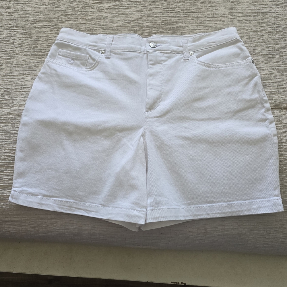 Gloria Vanderbilt Women's White Jean Shorts